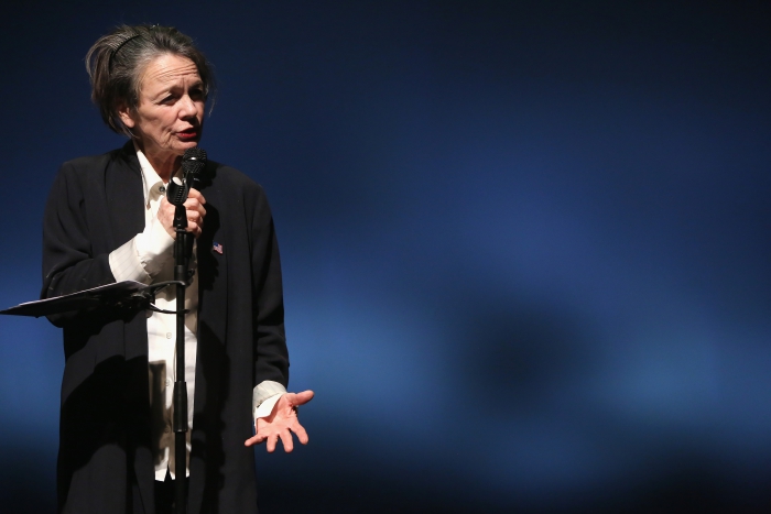 Laurie Anderson performing "The Language of the Future" at transmediale 2017 ever elusive