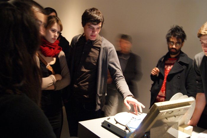 "Punched Vinyl Interpreter" by Servando Barriero, transmediale 2012 in/compatible.