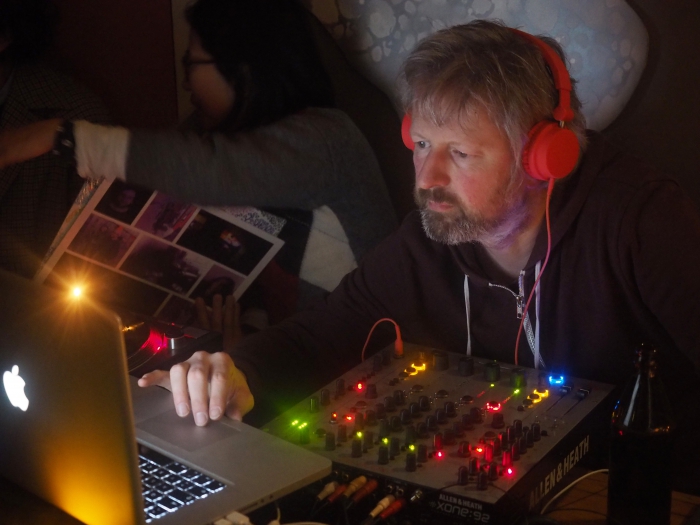 DJ Mobiletti Giradischi at Vorspiel Opening 2018 at ACUD MACHT NEU