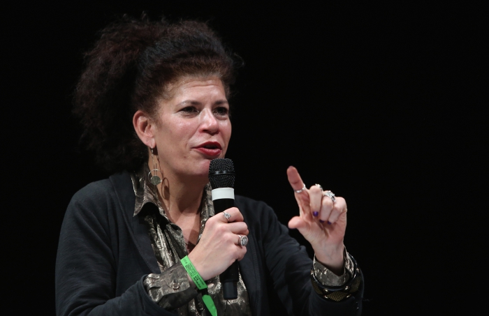 Diana McCarty at the panel "The Many Faces of Fascism" at transmediale 2018 face value