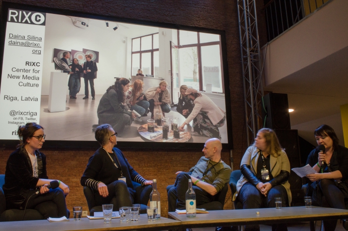 Impression of the panel "Launch of EMAP: The European Media Art Platform"