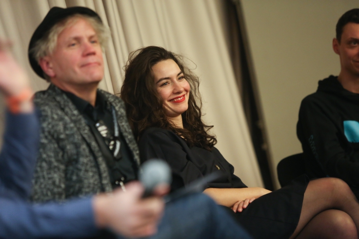 Bjørn Melhus and Donna Verheijden during the Q&A of Alter Media 