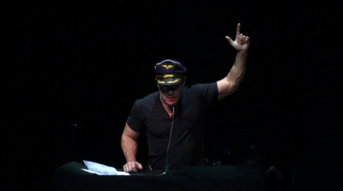 Jordan Crandall, Unmanned, 2013, performance still.  