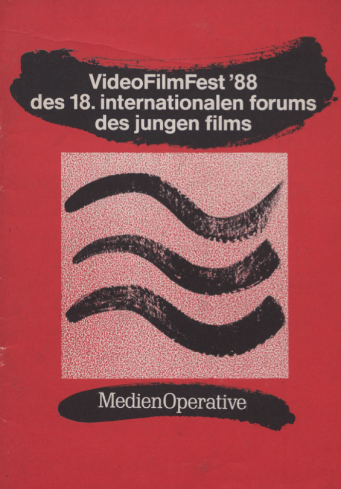 Cover program booklet VideoFilmFest '88 des 18. internationalen forums des jungen films