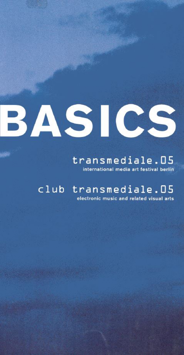 Cover Programmbuch transmediale 05. BASICS