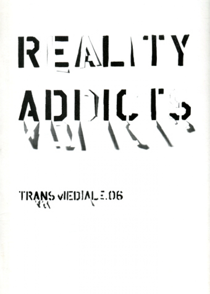 Cover Programmbuch transmediale 06. REALITY ADDICTS